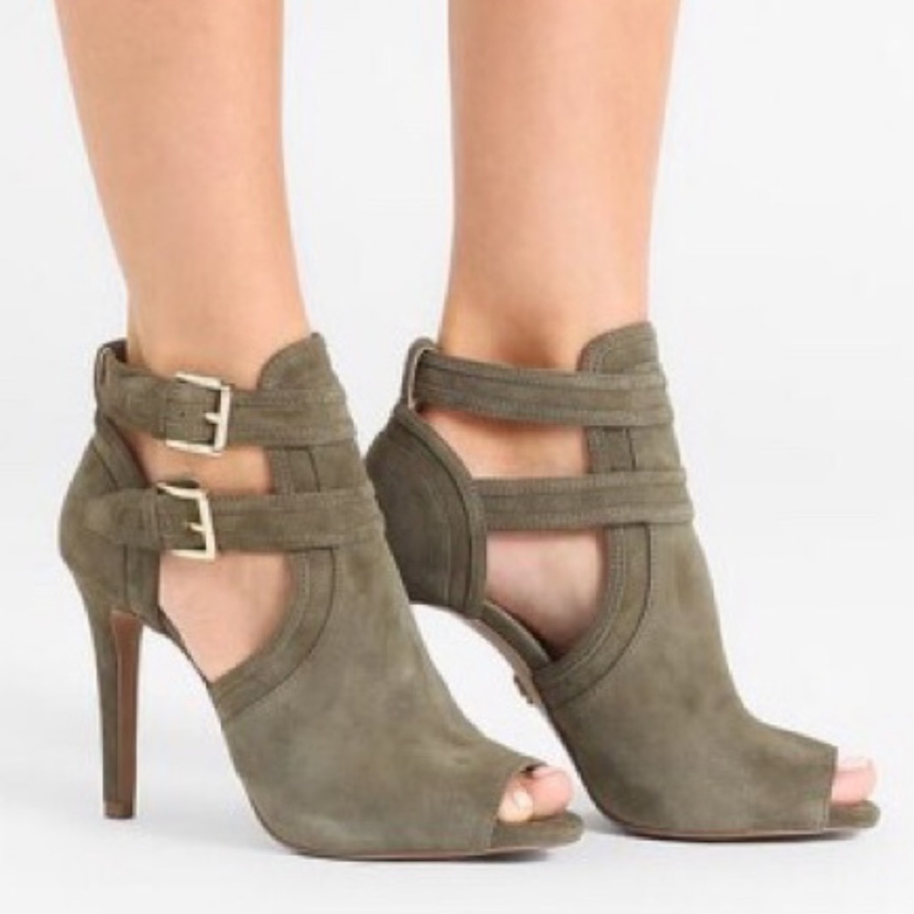 Michael Kors Olive suede Blaze bootie
